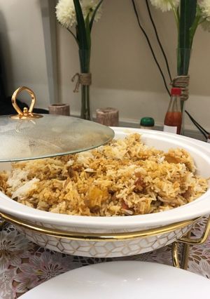 صورة لوصفة رز بالتونه، عيش بالتونه