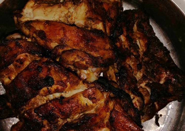Roasted Chicken Thich Bones