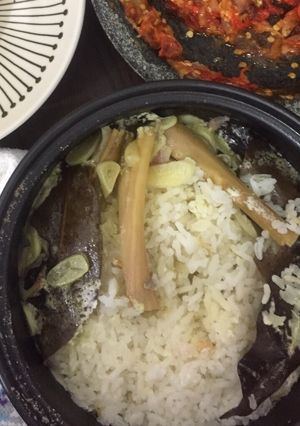 Foto resep Nasi liwet ikan teri