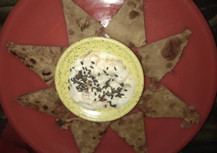 Onion tomato paratha