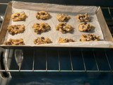 Bolitas de plátano con avena y chispas de chocolate