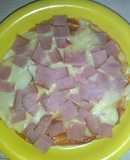 Pizza de tortilla en sartén