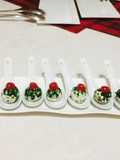 Bolitas navideñas de queso crema (dip)