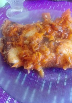 Una foto de Canelones de pollo y choclo