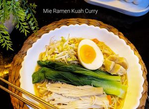 Foto resep Mie Ramen Kuah Curry