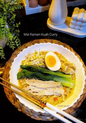 Foto resep Mie Ramen Kuah Curry