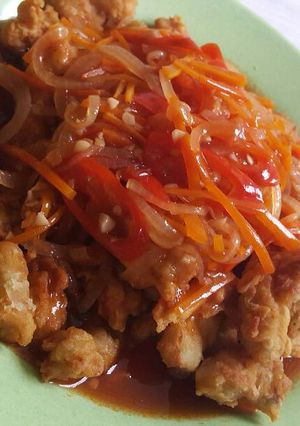 Foto resep Ayam Crispy saos Asam Manis