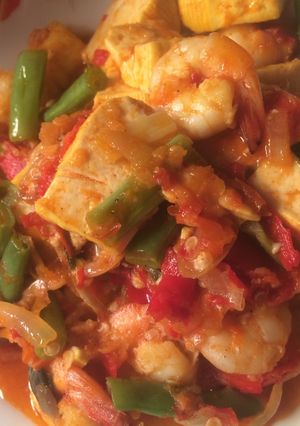 Foto resep Tahu Udang Saos Padang