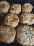 Pan de harina común con salvado. perfectos para hacer sanguche