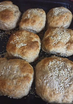 Una foto de Pan de harina común con salvado. perfectos para hacer sanguche