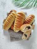 Banana Choco Cheese Roll Sourdough Bread