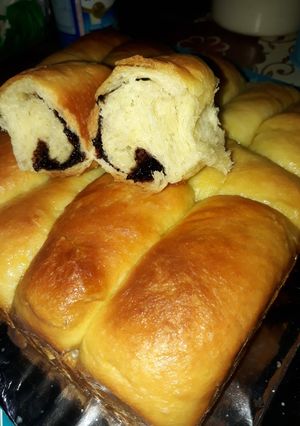 Foto resep Roti Sobek Isi Meses Cokelat (Water Roux)