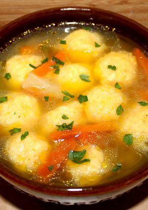 Sajtgombóc leves recept fotója
