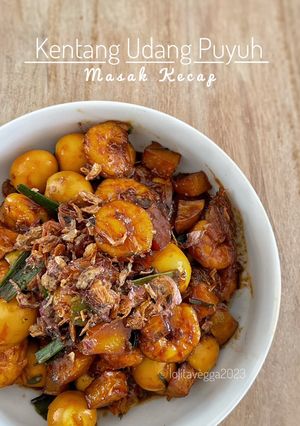 Foto resep Kentang Udang Puyuh masak Kecap