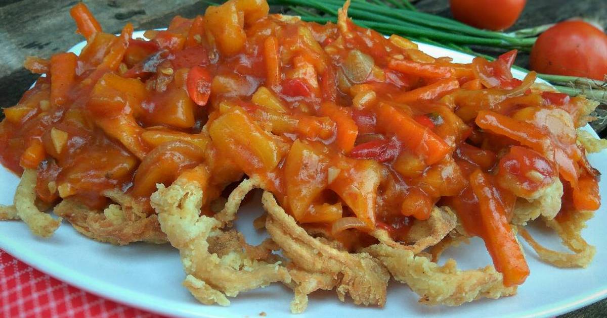 Resep Jamur Tiram Asam Manis (enak pakai banget 🙈) oleh Lisda Trijianto