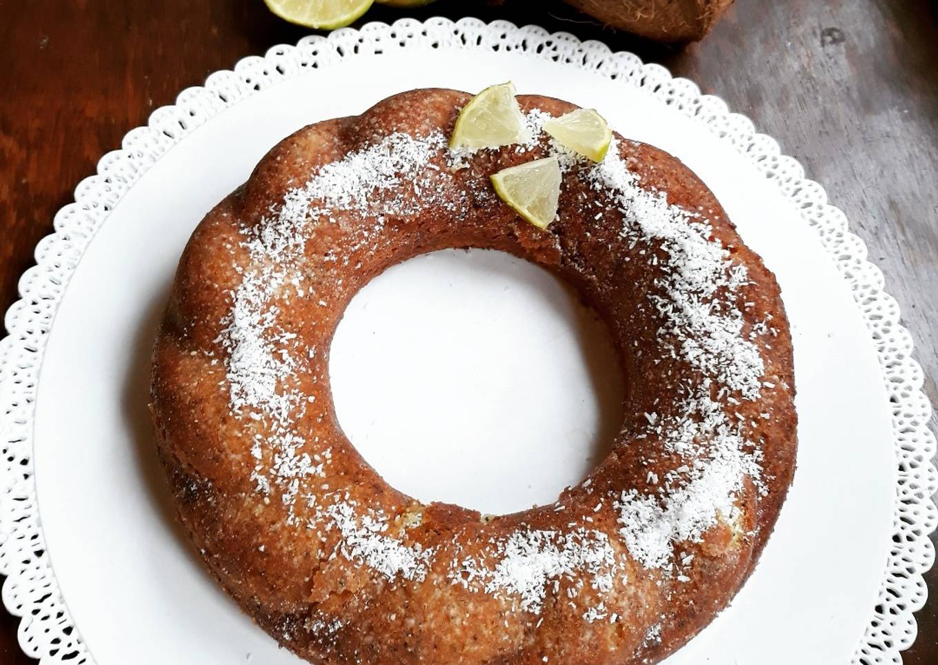 ☆Cake Coco Citron Vert Graines de Pavot☆