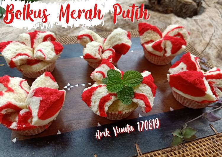 Cara mengolah Bolu Kukus Merah Putih 🇮🇩🇮🇩 #semarak_merahputihclover Anti Gagal