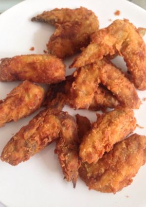 Foto resep Fried chicken wings empuk dan pedas