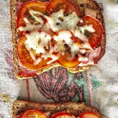 Toasted Ham & Tomato Sandwich A picture of Toasted Ham & Tomato Sandwich.