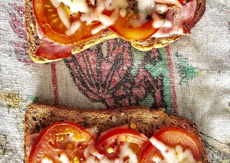 Simple Way to Prepare Super Quick Homemade Toasted Ham &amp; Tomato Sandwich