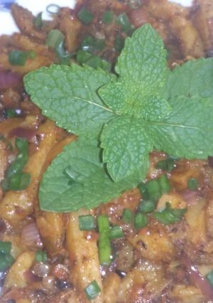 A picture of Chips masala #author marathon.