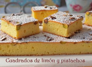 Foto principal de Cuadrados de limón y pistacho