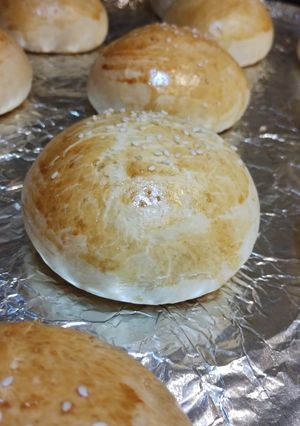 Una foto de Pan de Hamburguesa. (Pan de Papa)