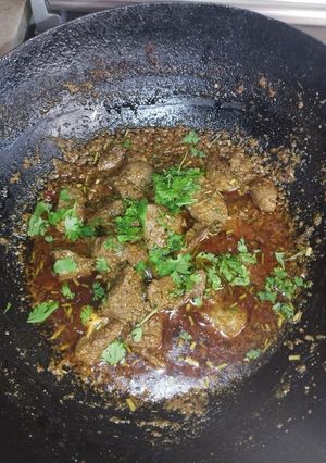 A picture of Masala kaleji recipe 😋.