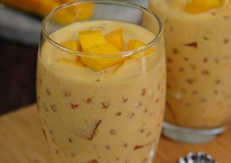 Recipe: Yummy Mango sagoo dessert