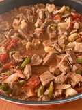 Lebanese style Mutton meat with veggies