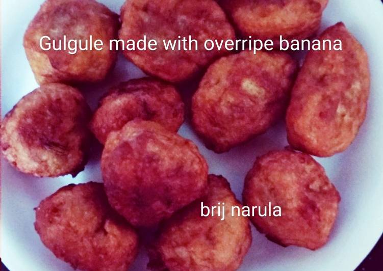 Simple Way to Prepare Perfect Sweet Gulgule made with overripe banana