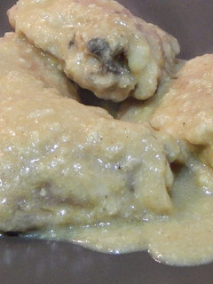Una foto de Pollo con salsa de almendras