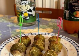 Funghi champignon ripieni con verdure