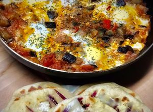 Foto principal de Shakshuka con pan naan