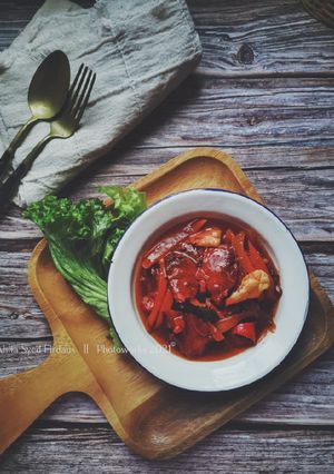 Gambar Daging masak Merah
