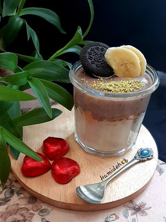 عکسی از دستور پودینگ موزی-کاکائویی (Pudding)😍