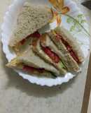 Bread sandwich (tomato/cucumber)