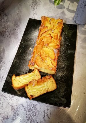 صورة لوصفة كيك التفاح الفرنسي