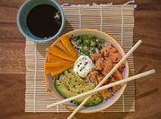 Una foto de sushi sin azucar