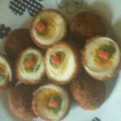 A picture of Scotch eggs.