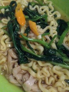 Foto resep Lo Mie Kangkung Enak dan Cepat