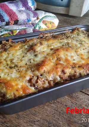 Foto resep Savoury Bread Pudding