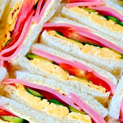 Vegetable Ham Egg Sandwiches A picture of Vegetable Ham Egg Sandwiches.