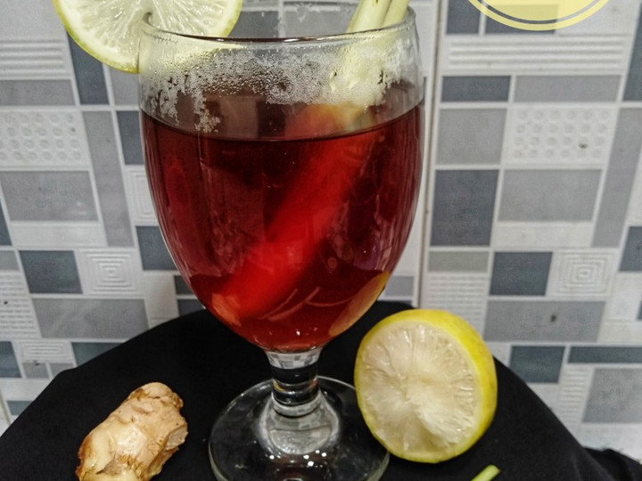 Resep Teh jahe lemon sereh madu Anti Gagal