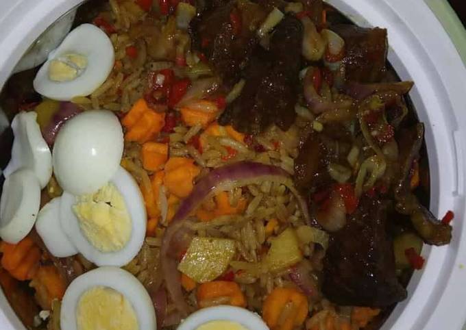 Simple Way to Prepare Quick Jallop rice with egg