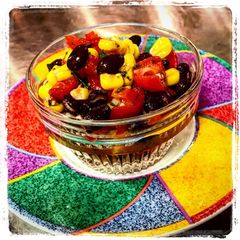 A picture of Black Bean Cilantro Corn Salsa.