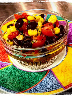 A picture of Black Bean Cilantro Corn Salsa.