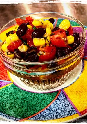 A picture of Black Bean Cilantro Corn Salsa.