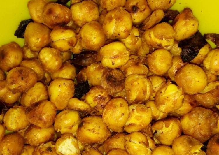 Garbanzos crujientes (snack)
