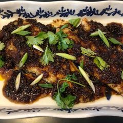 A picture of Indonesian Pan Fried Seabass.